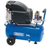 Draper 24980 Air Compressor, 24L, 230V, 1.5Kw, Blue