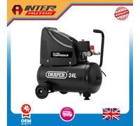 Draper 24L Oil-Free Compressor, 1.1kW-1.5hp and Air Tool Kit 90126