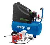 Draper 90126 230V Oil-Free Compressor and Air Tool Kit, 24L