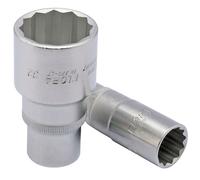 Draper Elora Deep Bi-Hexagon Socket, 1/2" Sq. Dr., 19mm 25119