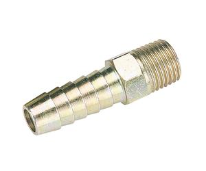 Draper 25801 1/4in Bsp Taper 3/8in Bore Pcl Male Screw Tailpiece (Sold Loose) each
