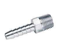Draper 25840 PCL Male Screw Tailpiece, 1/4" BSP Taper, 1/4" Bore, Blue