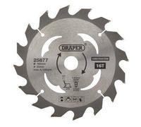 Draper 25877 TCT Cordless Construction Circular Saw Blade for Wood and Composite