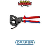 Draper 25882 KNIPEX 95 32 320 Cable Cutter (ratchet principle 3-stage) with mult