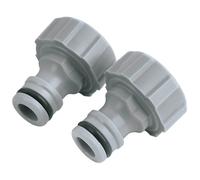 Draper 25906 Outdoor Tap Connectors 3/4in (Pack Of 2) per pack