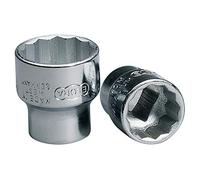 Draper 25911 15mm 3/8 Square Drive Elora Bi-Hexagon Socket