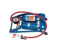 Draper 25996 Double Cylinder Foot Pump with Gauge