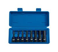 Draper Expert Impact Hexagonal Socket Bit Set 26439 - 1/2" Drive 5-19mm 78mm 8pc Blue