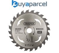 Draper 26465 TCT Construction Circular Saw Blade, 250 x 30mm, 24T