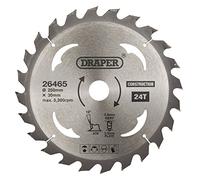 Draper 26465 TCT Construction Circular Saw Blade, 250 x 30mm, 24T