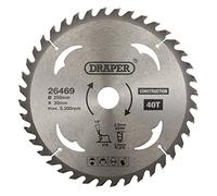 Draper 26469 TCT Construction Circular Saw Blade, 250 x 30mm, 40T