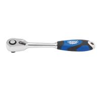 DRAPER SOFT GRIP REVERSIBLE RATCHET, 3/8" SQ. DR., 72 TOOTH STOCK NO: 26503
