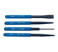 Draper 26559 Parallel/Taper Pin and Centre Punch Cold Chisel Set, 4 Pieces