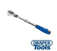Draper 26810 72 Tooth Flexible Head Extending Reversible Ratchets, 380mm , Blue