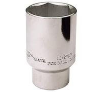 Draper 26916 Expert Hub Nut Socket, 1/2" Square Drive, 38mm, 1.1/2" AF , Blue