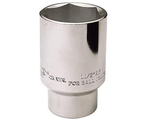 Draper 26916 Expert Hub Nut Socket, 1/2" Square Drive, 38mm, 1.1/2" AF , Blue