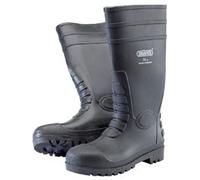 Draper Safety Wellington Boots Black Size 9