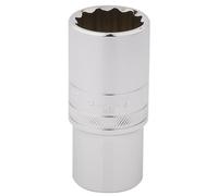 Draper 26mm HI-TORQ 12 Point Deep Socket 1/2" Sq Dr knurled Ring Polished 33838
