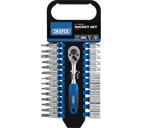 Draper 27 Piece 1/4" Drive Hex Socket and Socket Bit Set Metric 1/4"