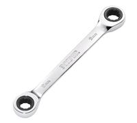 Draper 27735 HI-TORQ Metric Double Ratchet Ring Spanner, 8 x 9mm