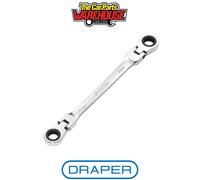 Draper Hi-Torq® Metric Flexible Head Double Ring Ratchet Spanner 10 X 11Mm each 1 27745