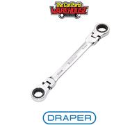 Draper Hi-Torq® Metric Flexible Head Double Ring Ratchet Spanner 16 X 17Mm each 1 27756