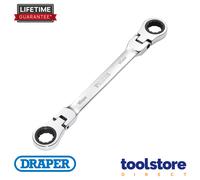 Draper Hi-Torq® Metric Flexible Head Double Ring Ratchet Spanner 18 X 19Mm each 1 27759