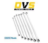 Draper Hi-Torq® Metric Extra-Long Double Ring Ratchet Spanner Set (7 Piece) each 1 27778