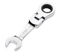 Draper Hi-Torq Stubby Flexible Head Ratchet Combination Spanner 12mm