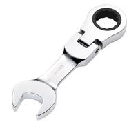 Draper 27974 HI-TORQ Metric Stubby Flexible Head Ratchet Combination Spanner, 16mm