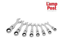 Draper 27982 Hi-Torq Metric Stubby Flexible Head Ratchet Combination Spanner Set