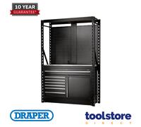 Draper 28075 Bunker 14pc Modular Storage Combo 2 Tier with Stainless Shelving 15