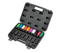 Draper 28198 Wheel Nut Socket Set, 1/2" Sq. Dr. (18 Piece)