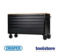 Draper Bunker 5 Drawer Workbench Roller Tool Cabinet, 61", Grey 28343