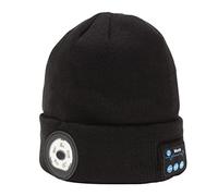Draper 28346 Smart Wireless Rechargeable Beanie with LED Head Torch and USB Charging Cable, Black, One Size