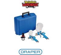 Draper Hvlp Air Paint Spray Gun Kit (7 Piece) each 1 28374