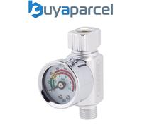 Draper 28377 1/4" BSP On-Gun Air Regulator and Gauge, 140psi