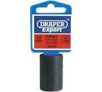 Draper 28488 Expert Impact Socket, 1/2" Square Drive, 16mm , Blue