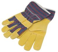 Draper 28589 Young Leather Gardeners Gloves Yg/gg Kids Childrens Garden Gloves