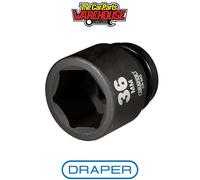 Draper Impact Socket Expert Hi-Torq 28777 – 6-Point, 3/4" Square Drive, 36mm, Blue