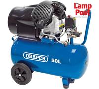 Draper 29355 Direct Drive V-Twin Oiled Air Compressor 50L 2.2kW