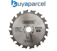 Draper 29412 TCT Multi-Purpose Circular Saw Blade, 185 x 25.4mm, 16T