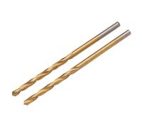 Draper 2pcs HSS Titanium Nitride Coated Drill Bit, 2.0mm x 49mm - 08860 - for Steel, Non-Ferrous Metals, Wood and Hard Plastic