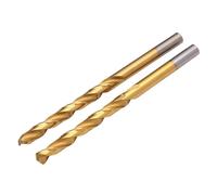 Draper 2pcs HSS Titanium Nitride Coated Drill Bit, 5.5mm x 93mm - 08868 - for Steel, Non-Ferrous Metals, Wood and Hard Plastic