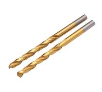 Draper 2pcs HSS Titanium Nitride Coated Drill Bit, 6.0mm x 43mm - 08869 - for Steel, Non-Ferrous Metals, Wood and Hard Plastic
