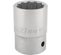 Draper Socket T-MM/B - 3/4" Square Drive 12-Point - 27 mm - Blue