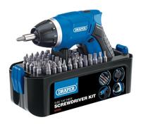 Draper CD36LIASF Storm Force 3.6v Cordless Screwdriver 1 x 1.3ah Integrated Li-ion Charger Case & Accessories