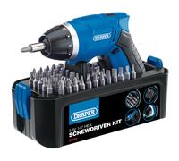 Draper 3.6V Cordless Li-ion Screwdriver Kit Torque 4.0Nm LED worklight 83568