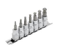 Draper 3/8"D Ball End Hex Socket Bit Set 48mm Long 7 Piece 16296