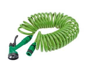 Draper 3/8" Diameter Recoil Hose With Spray Gun & 1/2" Tap Connector 10m
